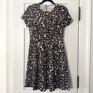 Kate Spade New York Leopard Print dress with pockets size 10